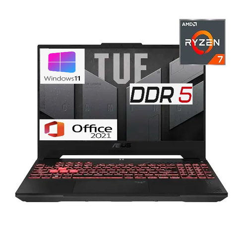 Игровой ноутбук 156 ASUS FA506NCR Ryzen 7-7435HS32Gb DDR5 SSD 1 TB RTX 3050-4 GB Win 11 ProMS Office рус клав 109990₽
