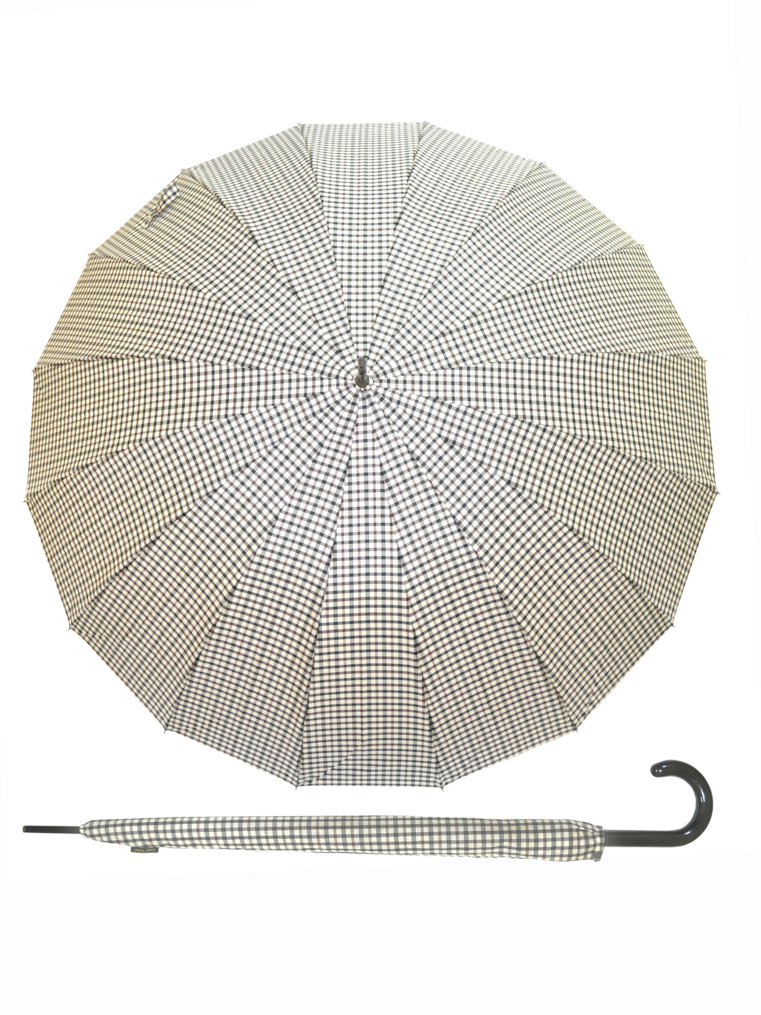 Зонт-трость Ame Yoke, бежевые тона — фото 1