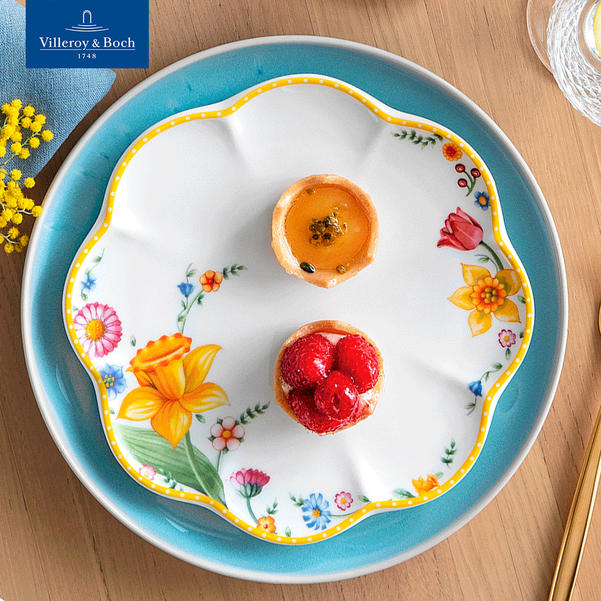 Тарелка салатная 22 см, Spring Awakening, Villeroy & Boch, Премиум-Фарфор