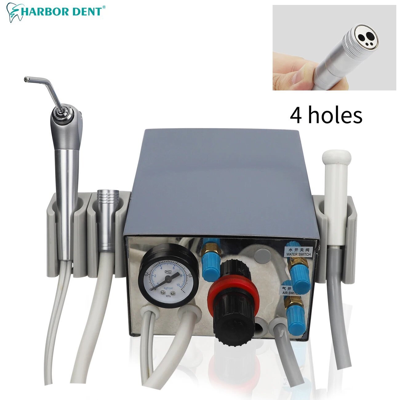 HARBOR DENT Портативный турбинный блок для стоматологии, 4 Hole