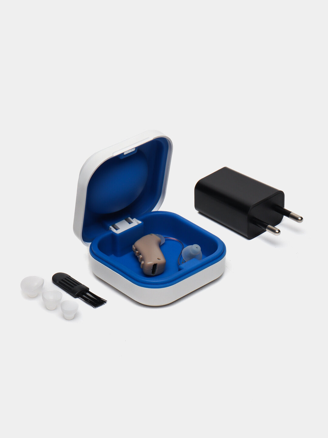 Слуховой аппарат "Scienlodic" G28, с регулировкой громкости, ушные вкладыши, бежевый — фото 1