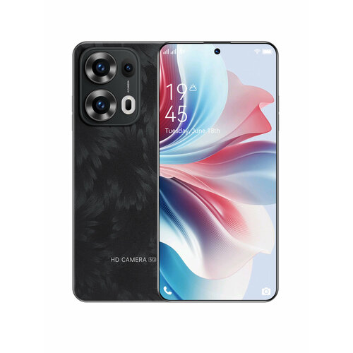 Смартфон Reno 13 Pro Global 16512 ГБ Игры для смартфонов Мобильные Dual nano SIM мощные игровые функции быстрая зарядка мощный процессор Акции на смартфоны русская версия cдлительное время автономной работы черный 10999₽