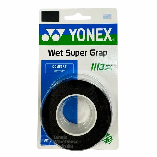 Намотка Yonex Wet Super Comfort 3шт черная