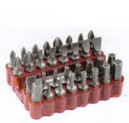 Набор кованных бит ELITECH 1820.171200 сталь Cr-V 25 мм 33 предмета