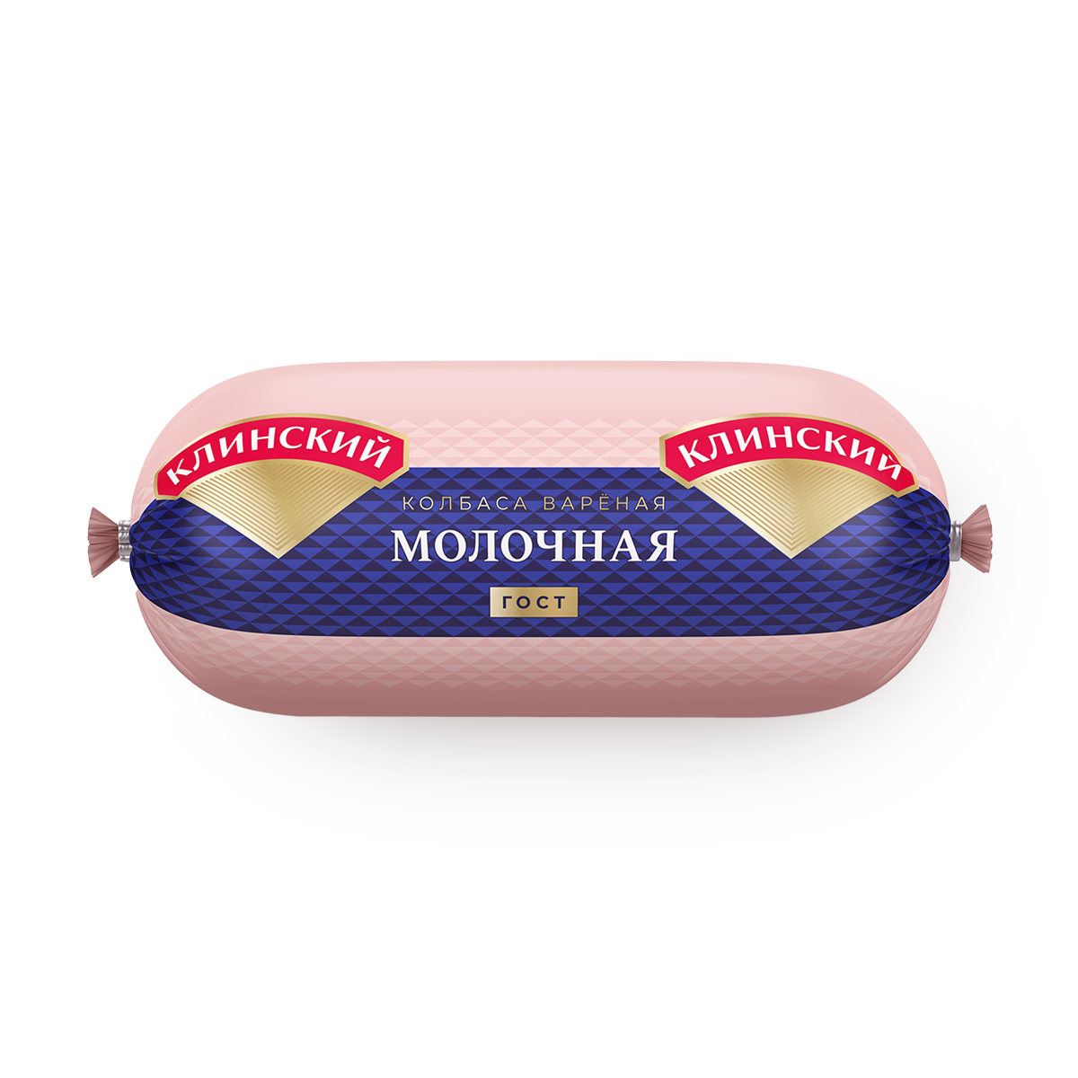 Колбаса Молочная Клинский, варёная, батон, свинина и говядина, 400г