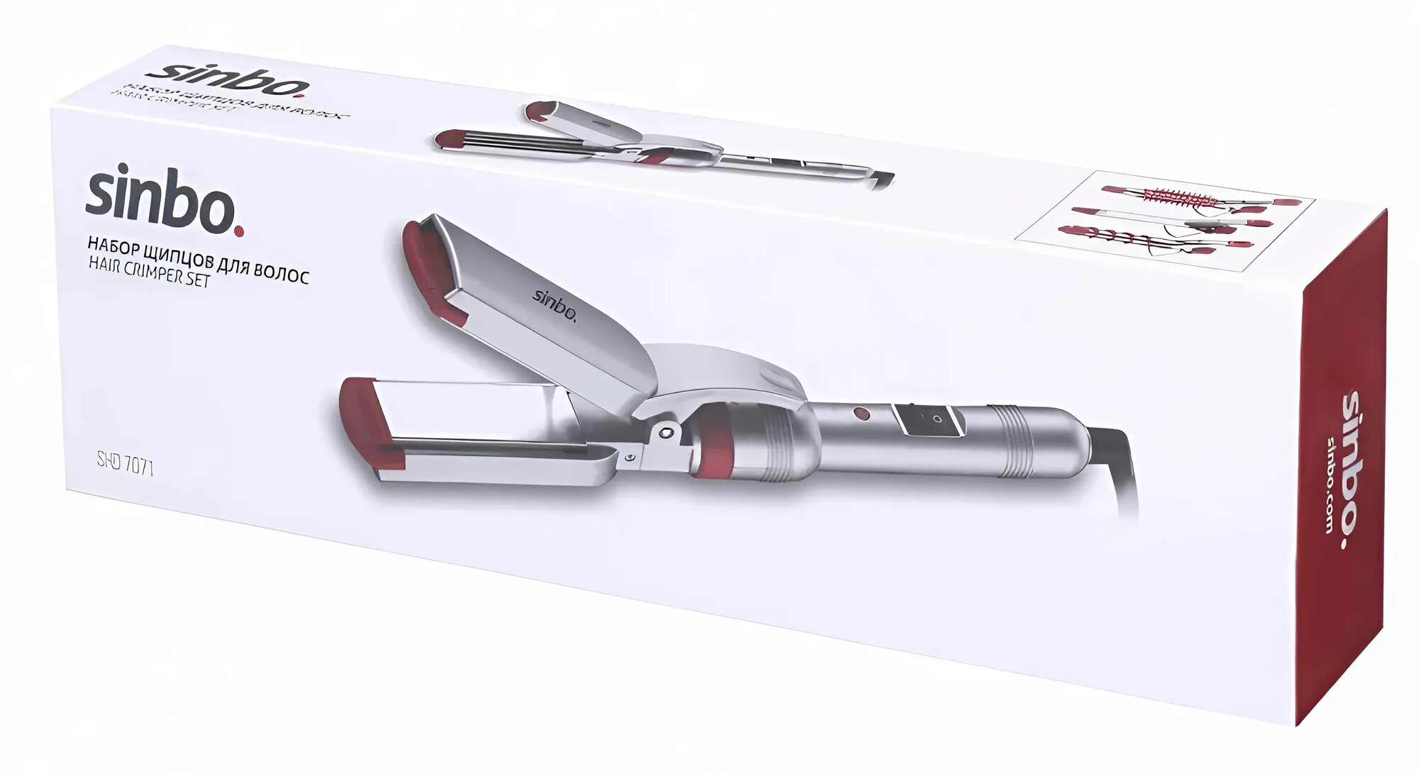 Щипцы для волос Sinbo SHD-7071, керамические, плавающие пластины