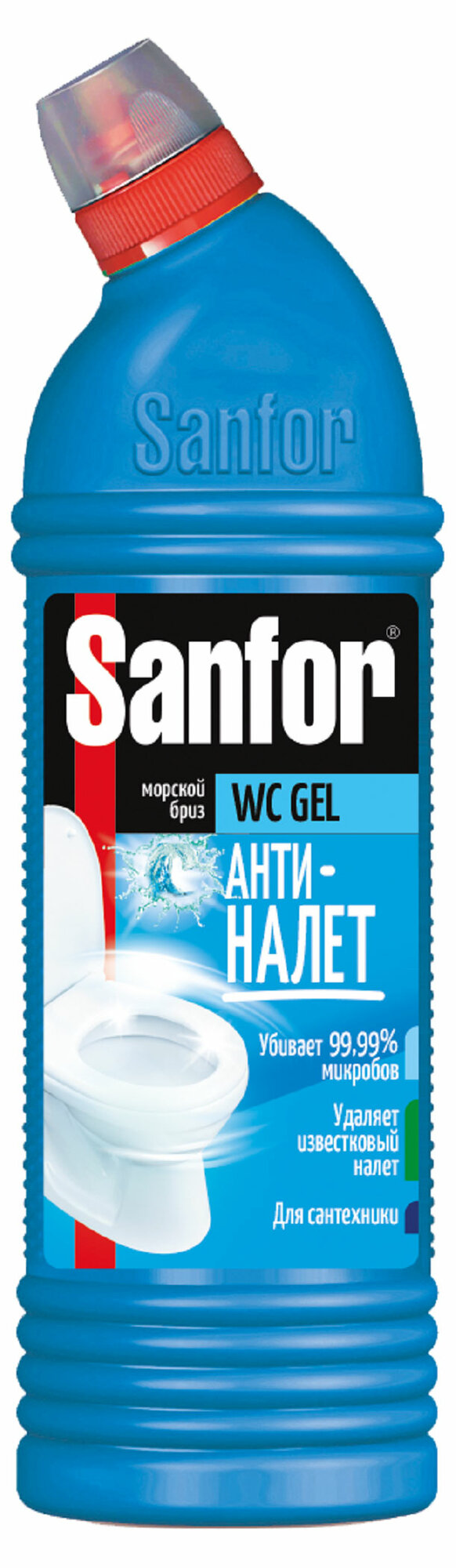 Гель для туалета Sanfor Анти-налет морской бриз, 750 г