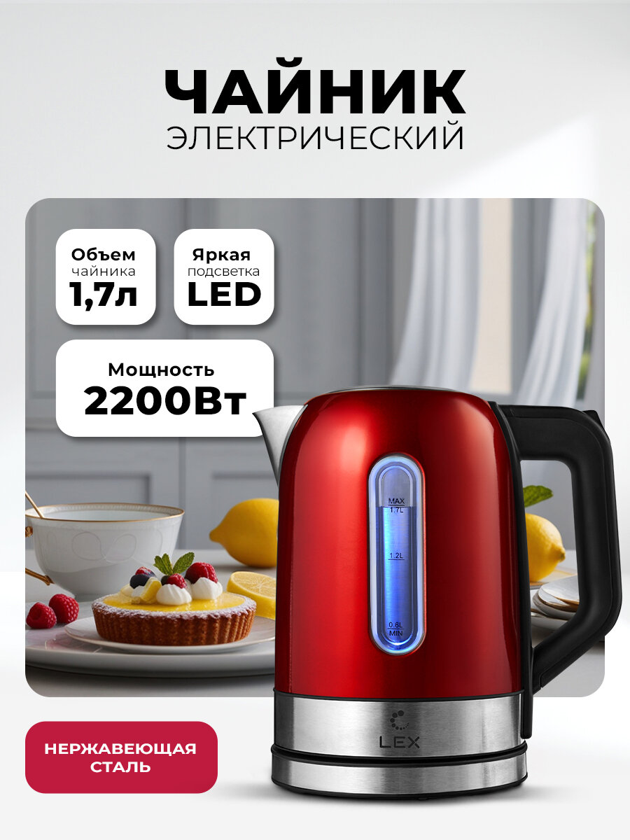 Чайник электрический LEX LX 30018-4