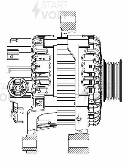 Генератор Geely MK Cross (06-) 1.5i 90A