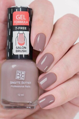 Изображение товара Brigitte Bottier лак для ногтей GEL FORMULA тон 76 розовато-лилово-серый 12мл