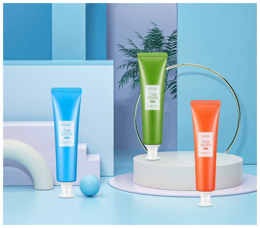 Картинки Xiaomi Зубная паста Xiaomi DR.BEI Toothpaste 0+ / Освежающая мята / 100 гр. Голубой