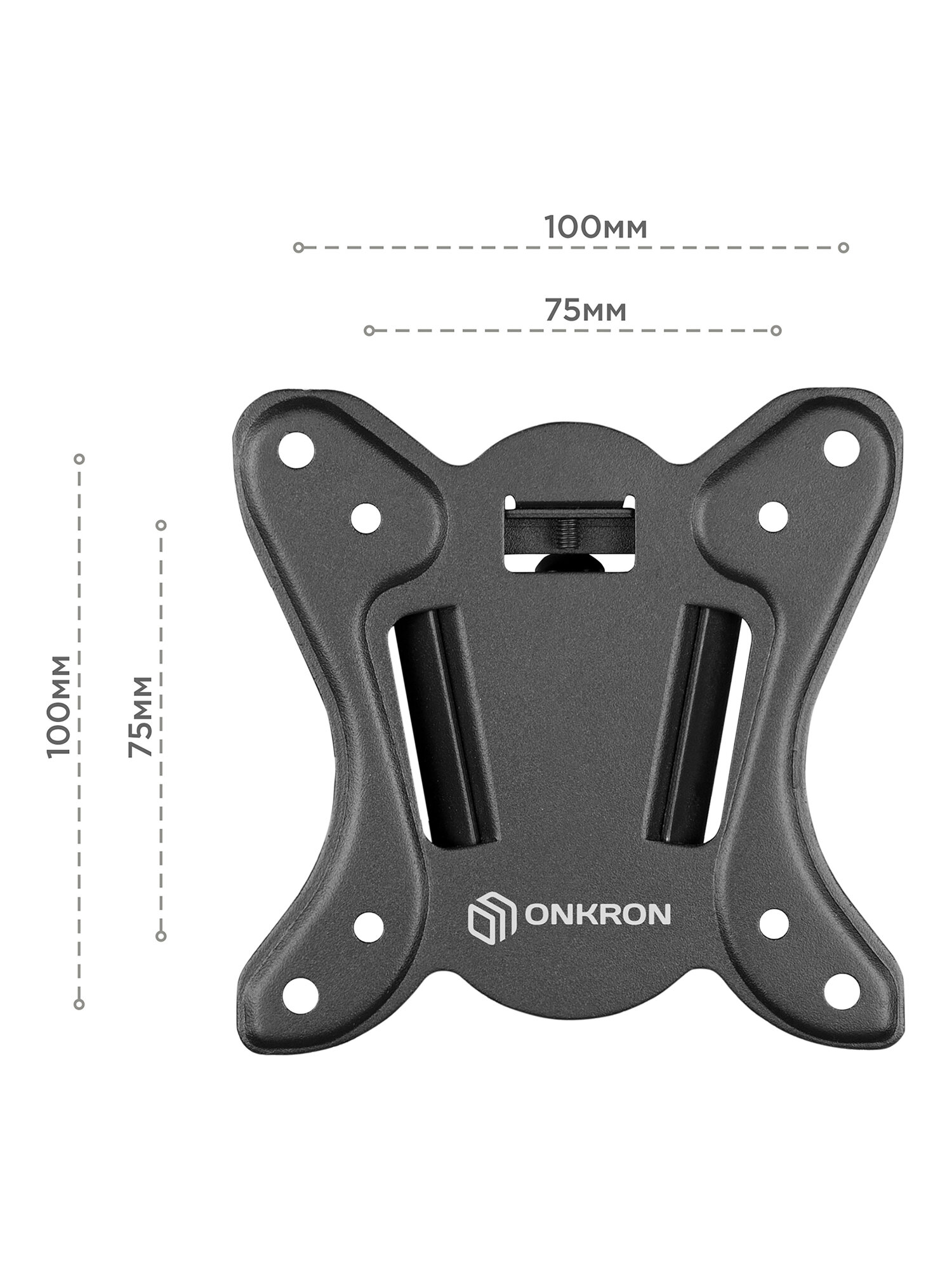 ONKRON кронштейн для телевизора 10"-32" фиксированный, чёрный NN31 — фото 1