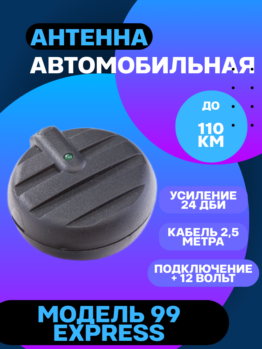 Автомобильная антенна для радио Триада 99 Express активная