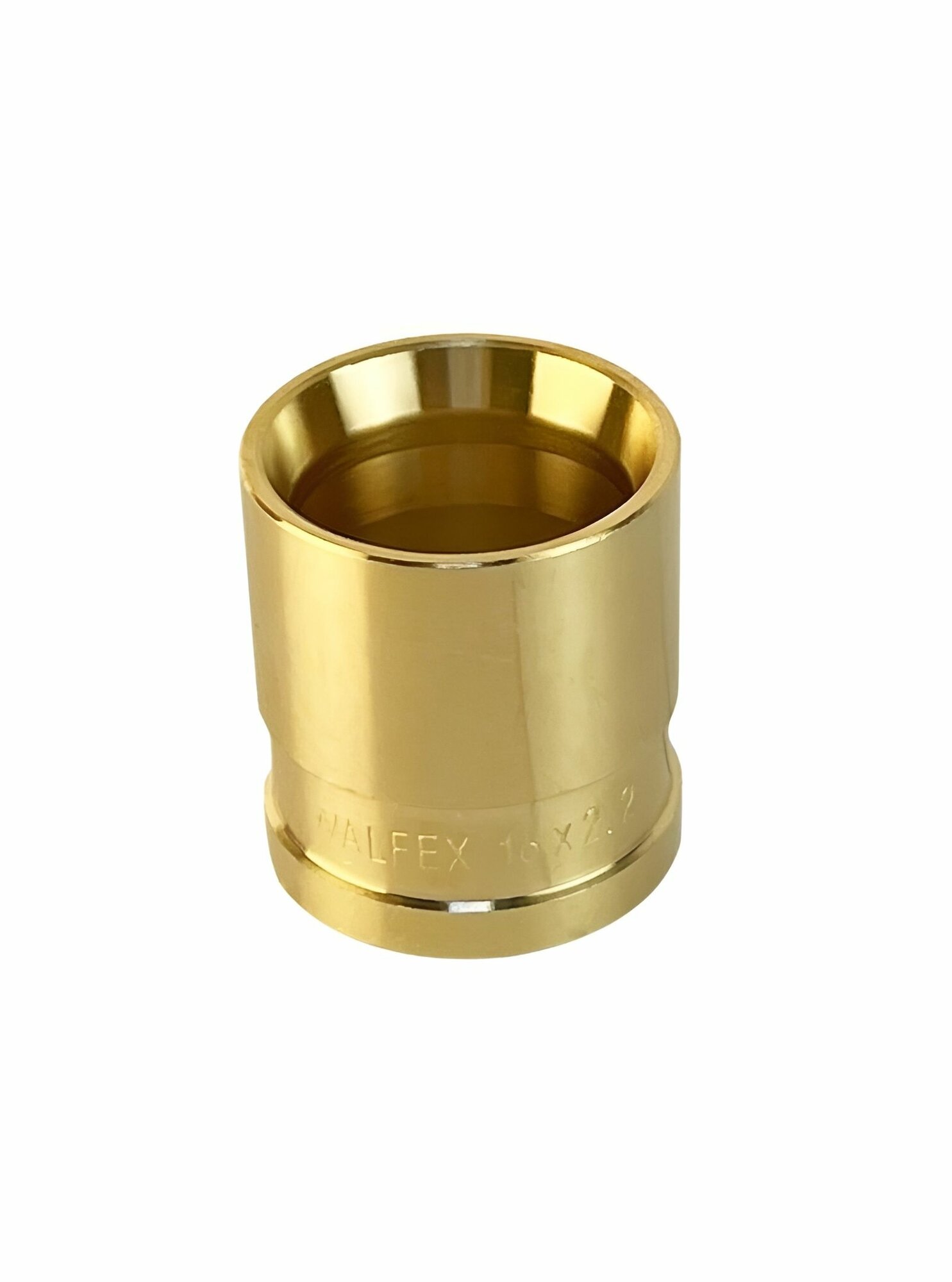 Гильза аксиальная монтажная надвижная VALFEX 16х2.2 мм универсальная латунь (10 шт) VF.400. AF.001622