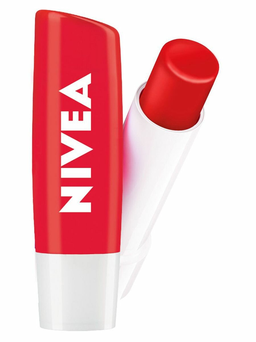 NIVEA Бальзам для губ Клубничное сияние, 4,8 гр — фото 1