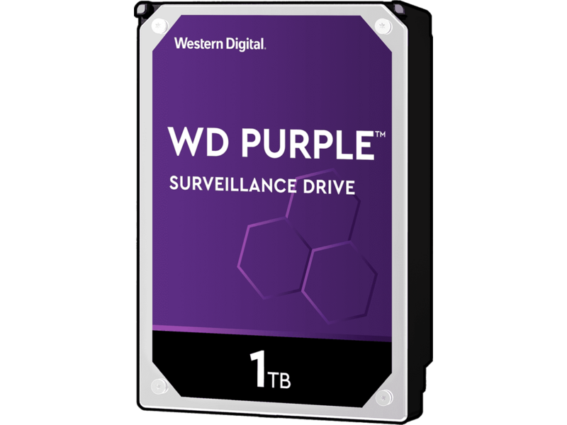 Жесткий диск WD SATA-III 1Tb WD10PURZ Surveillance Purple (5400rpm) 64Mb 3.5"