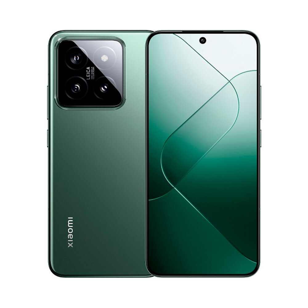 Смартфон Xiaomi 14, Android 14, 12GB/256GB, 3 камеры, OLED 2670х1200, EU, зеленый
