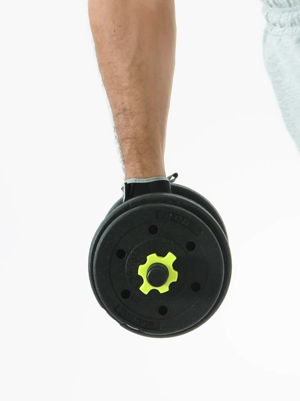 Гантель разборная пластиковая с коннектором Starfit DB-721, 25 кг, пара — фото 1