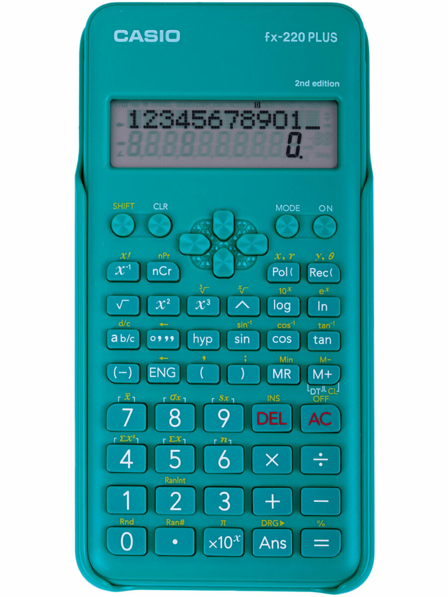 Изображение Калькулятор инженерный непрограммируемый научный для ЕГЭ Casio Fx-220plus-2-s (155х78 мм), 181 функция, питание от батареи, 250393