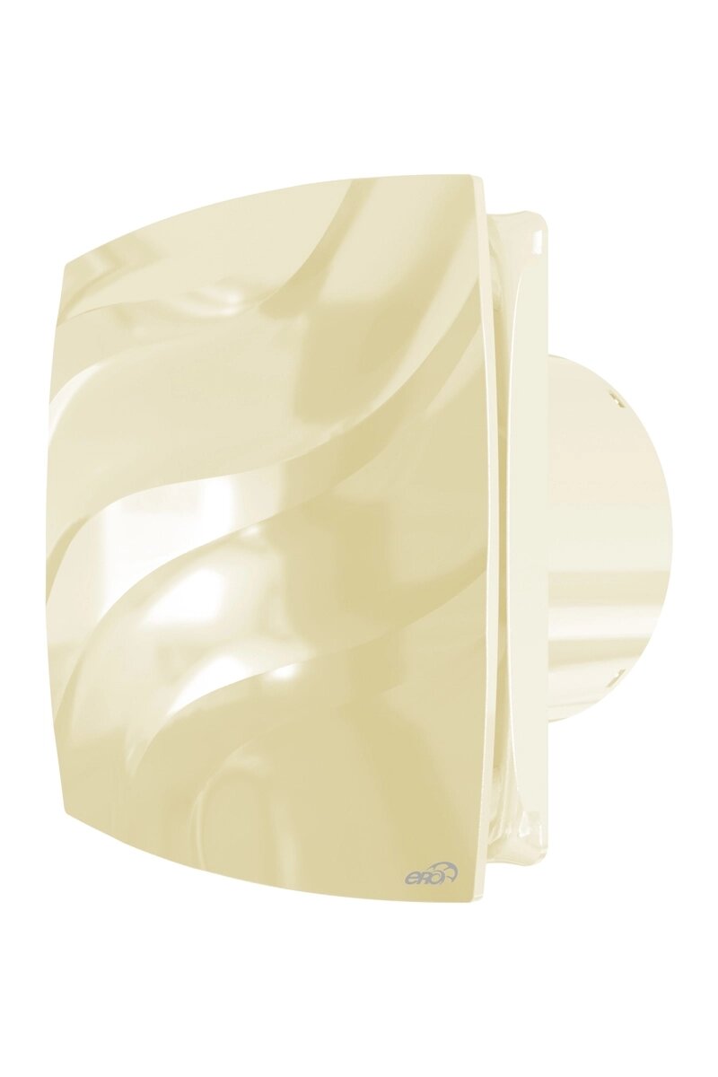 Вентилятор вытяжной WAVE 100 IVORY, 100 мм, 95 м3/час, слоновая кость, вытяжка в ванную, в туалет, съемная панель, ERA