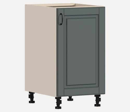 Изображение товара Кухонный модуль столплит Регина РС-45 напольный, с полками, ЛДСП, МДФ, Серый матовый, 45х82х56,3 см