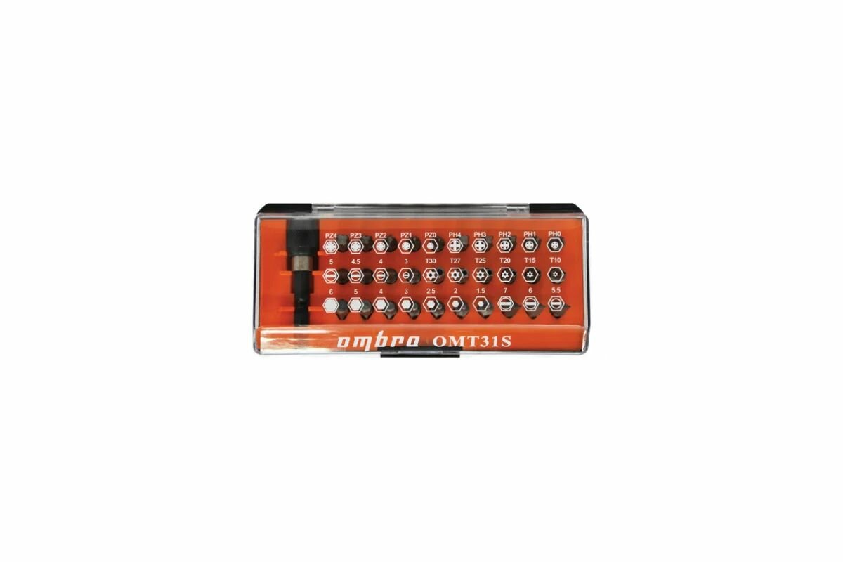 Набор вставок-бит, 31 предмет Ombra OMT31S