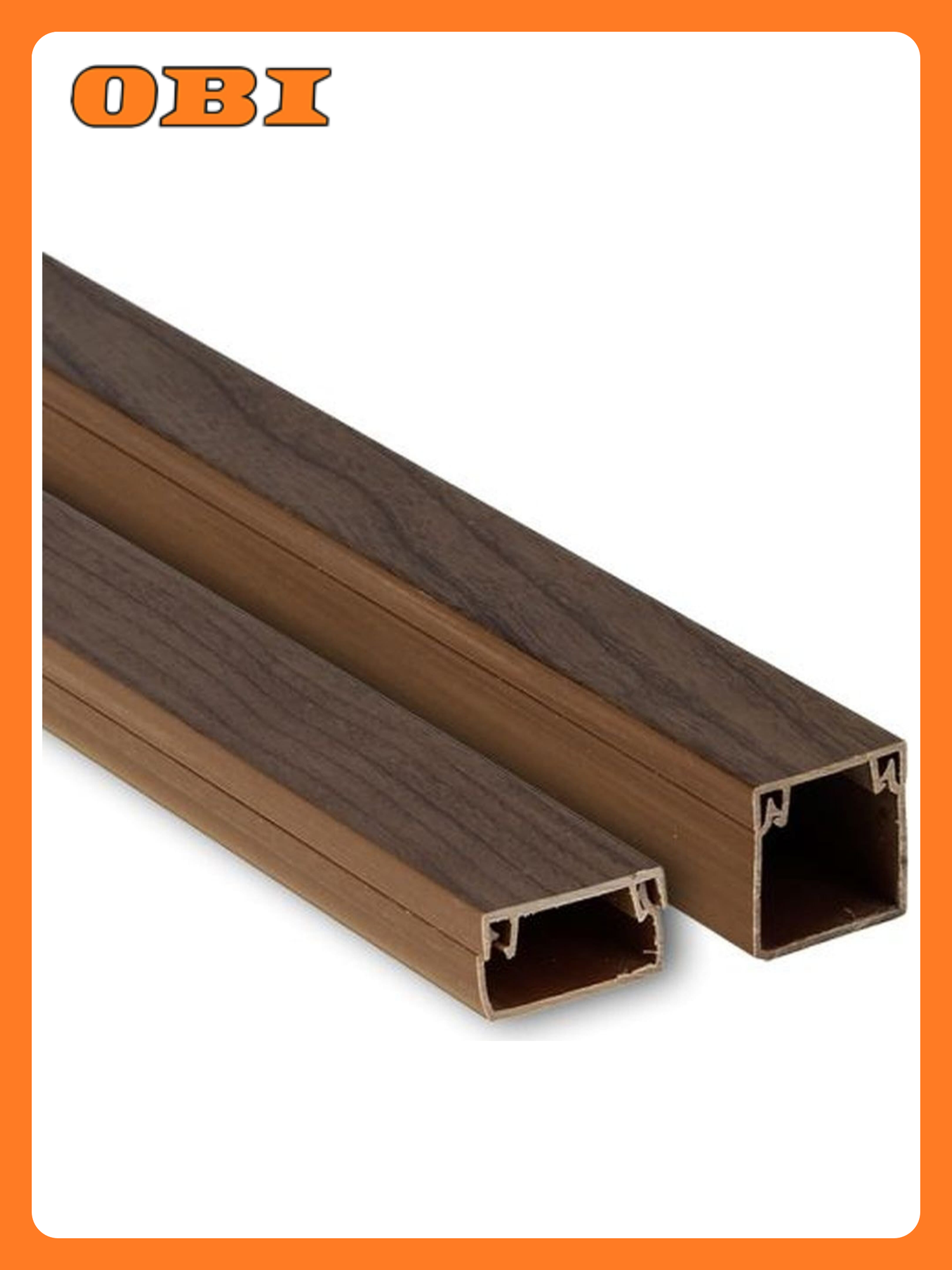 Кабель-канал EKF PROxima поливинилхлорид темное дерево 12х12 мм 2 м