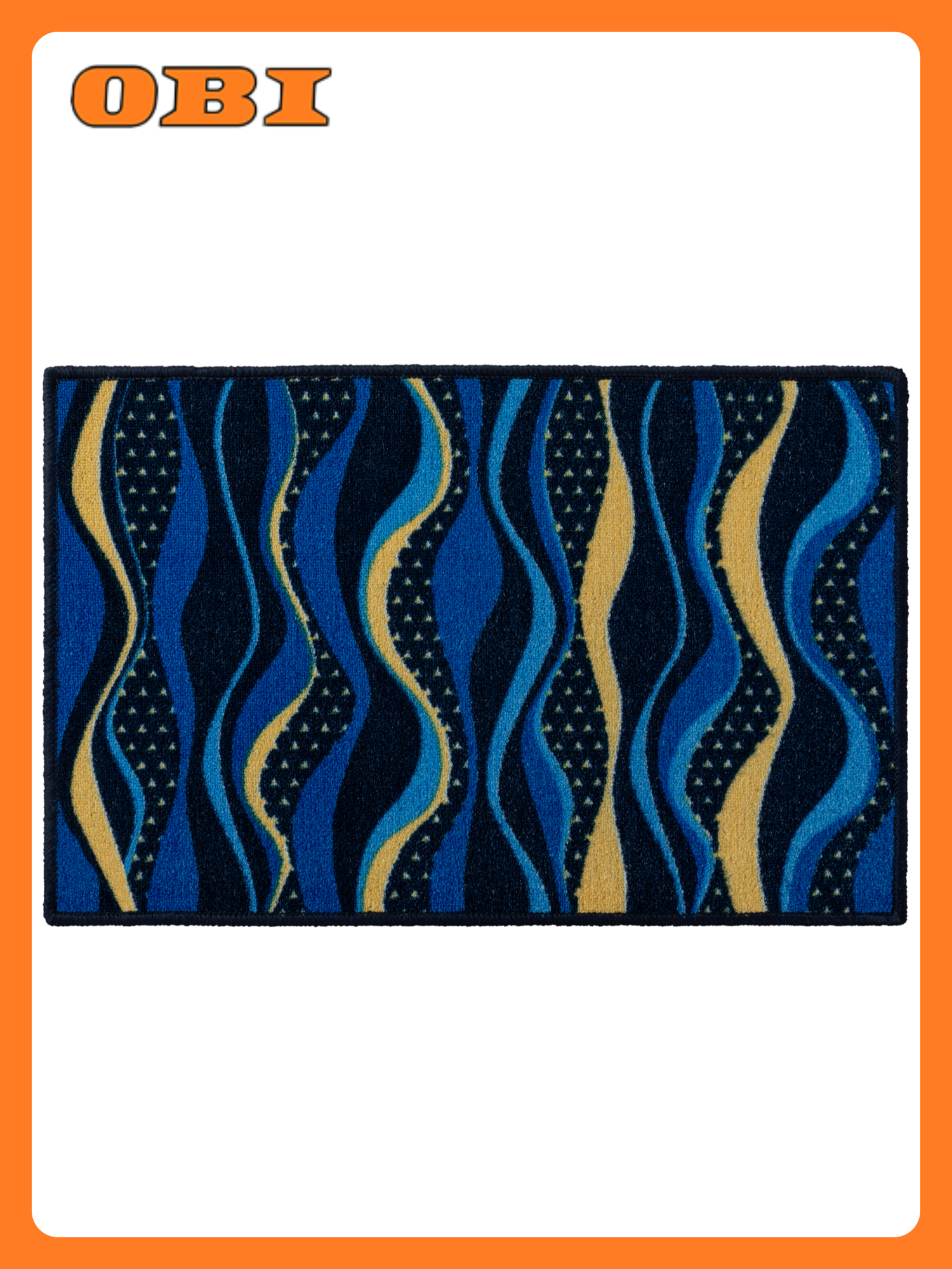 Коврики Скио 40х60х7 см синий