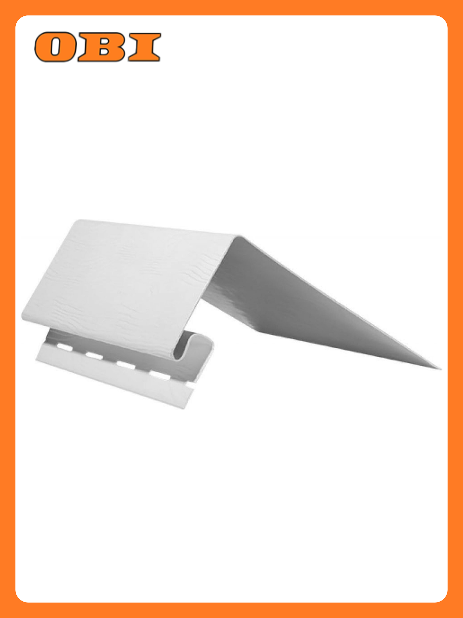 Планка околооконная белая 3050 мм