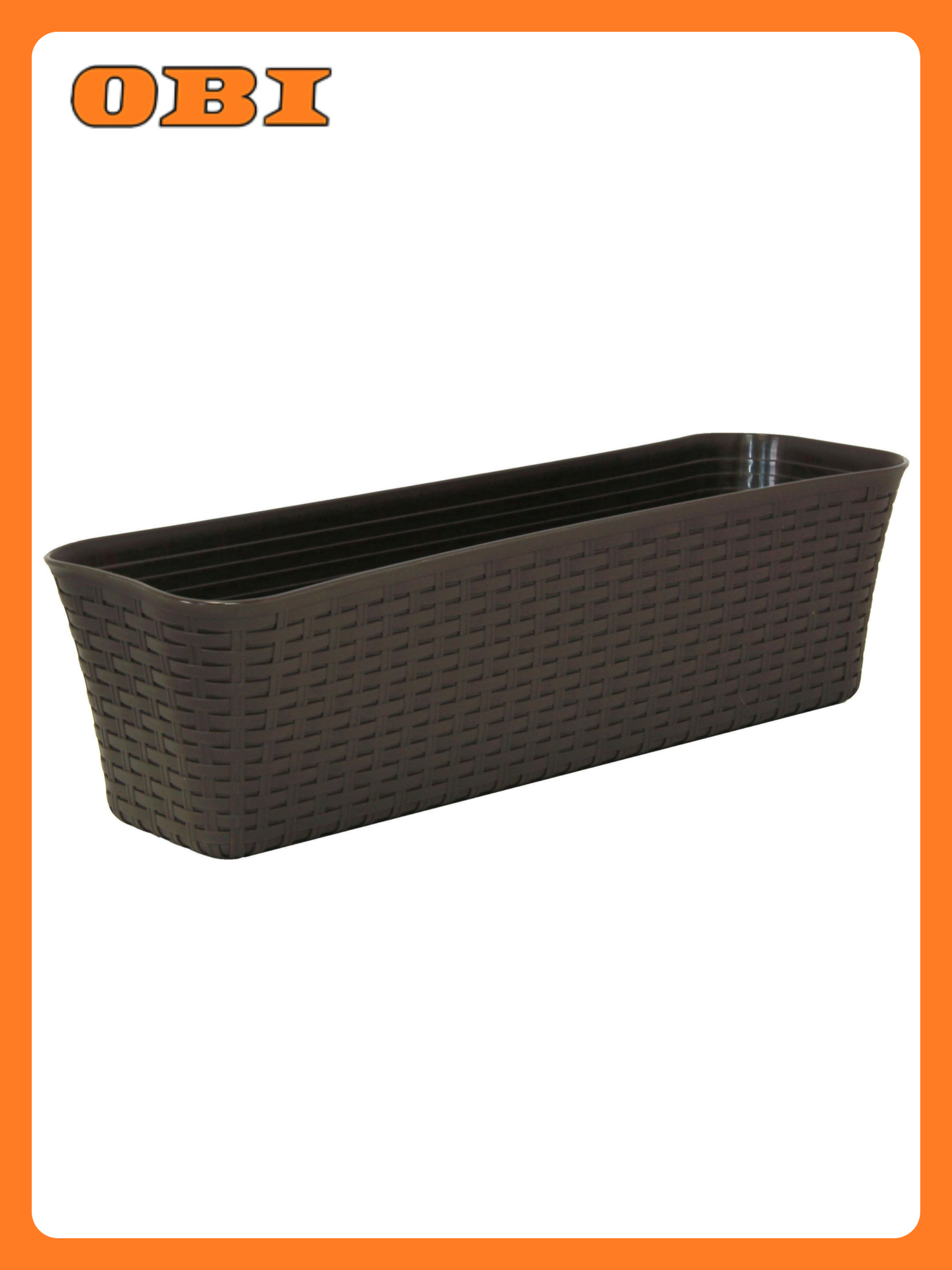 Ящик балконный IDEA Ротанг 60 см полипропилен коричневый