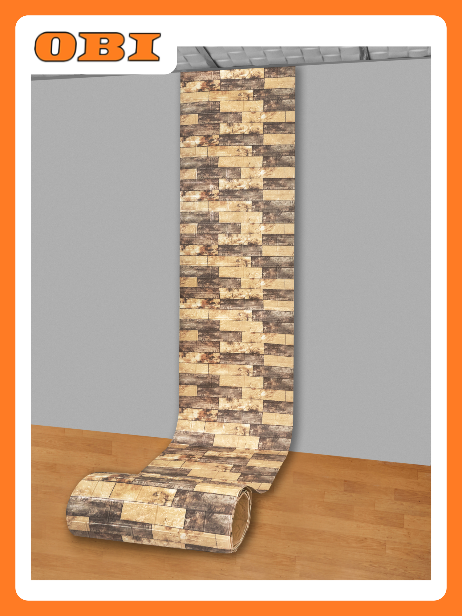 Панель ПВХ самоклеящаяся LAKO DECOR каменная кладка №23 70 х 600 СМ