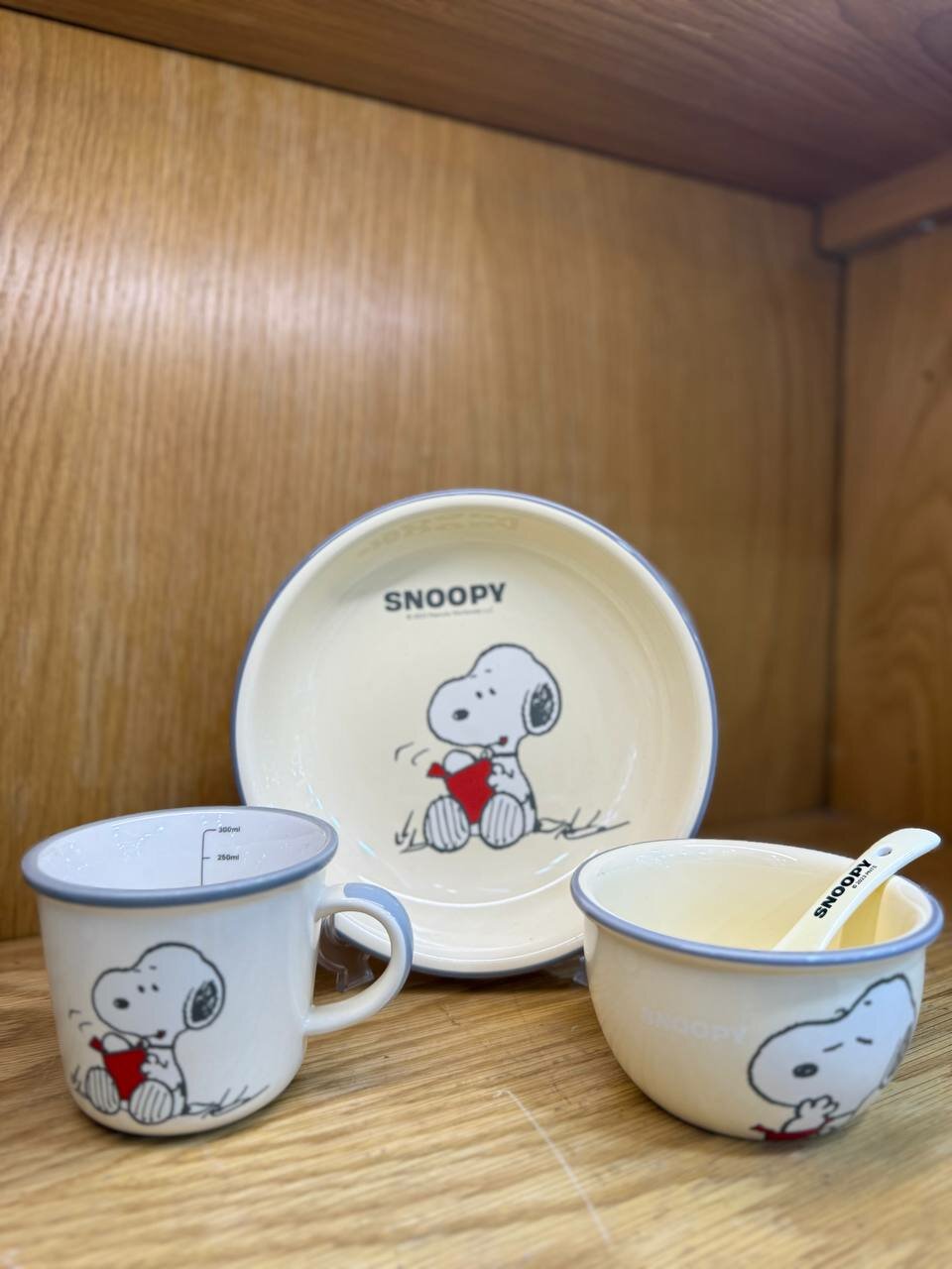 Набор детской посуды Senorita Home Snoopy Cream 4 пр. 25-330