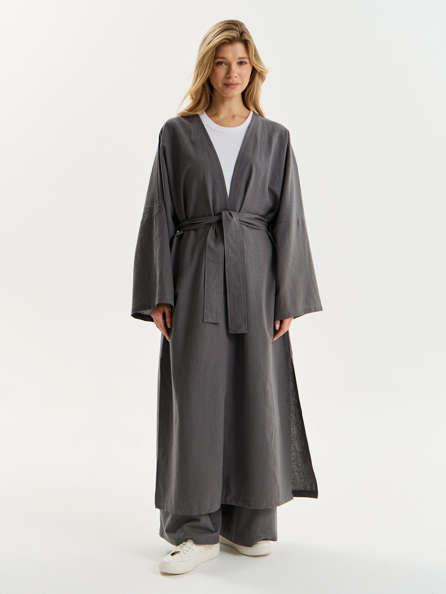 Платье Берегите Птиц, размер One Size, серый