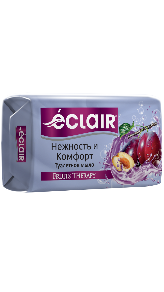 Твердое мыло ECLAIR "Нежность и комфорт", Обеспечивает бережное очищение кожи, оставляя её свежей и ухоженной, 90гр