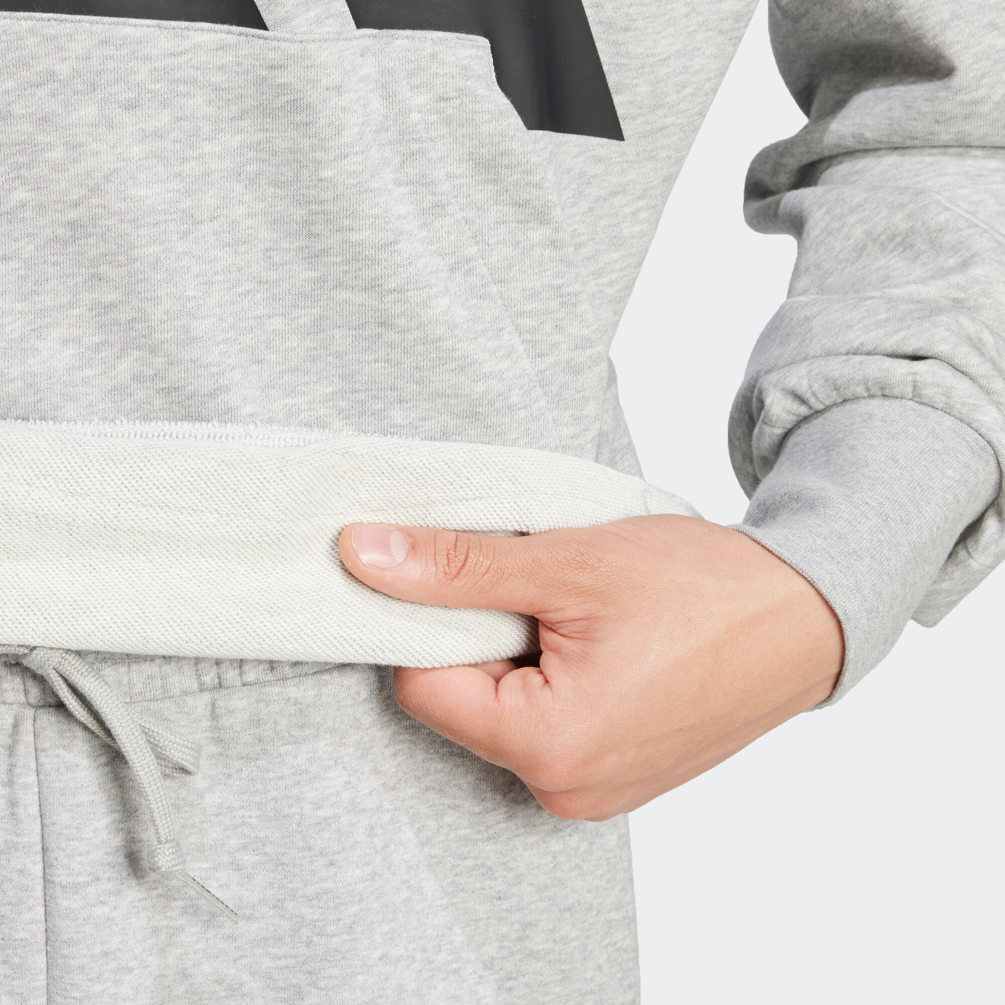 Худи adidas Essentials Big Logo, размер S INT, , серый — фото 1