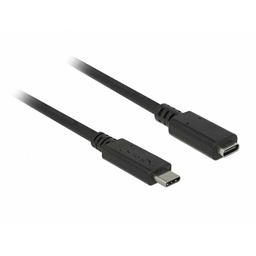 Кабель DeLOCK удлинительный, SuperSpeed USB (USB 3.1 Gen 1) USB Type-C, 1.5 метра, для ПК или ноутбука, цвет черный (85534)