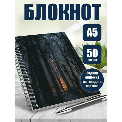 Тетрадь в клетку фотографии Природа Лес.
