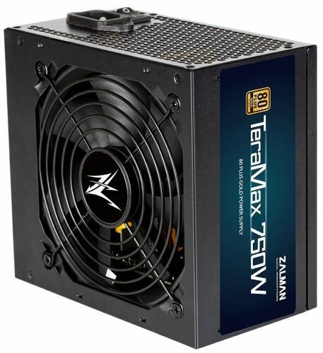 Блок питания ATX Zalman TeraMax 750W, APFC, 120mm fan, 80+ Gold, full modular, Retail