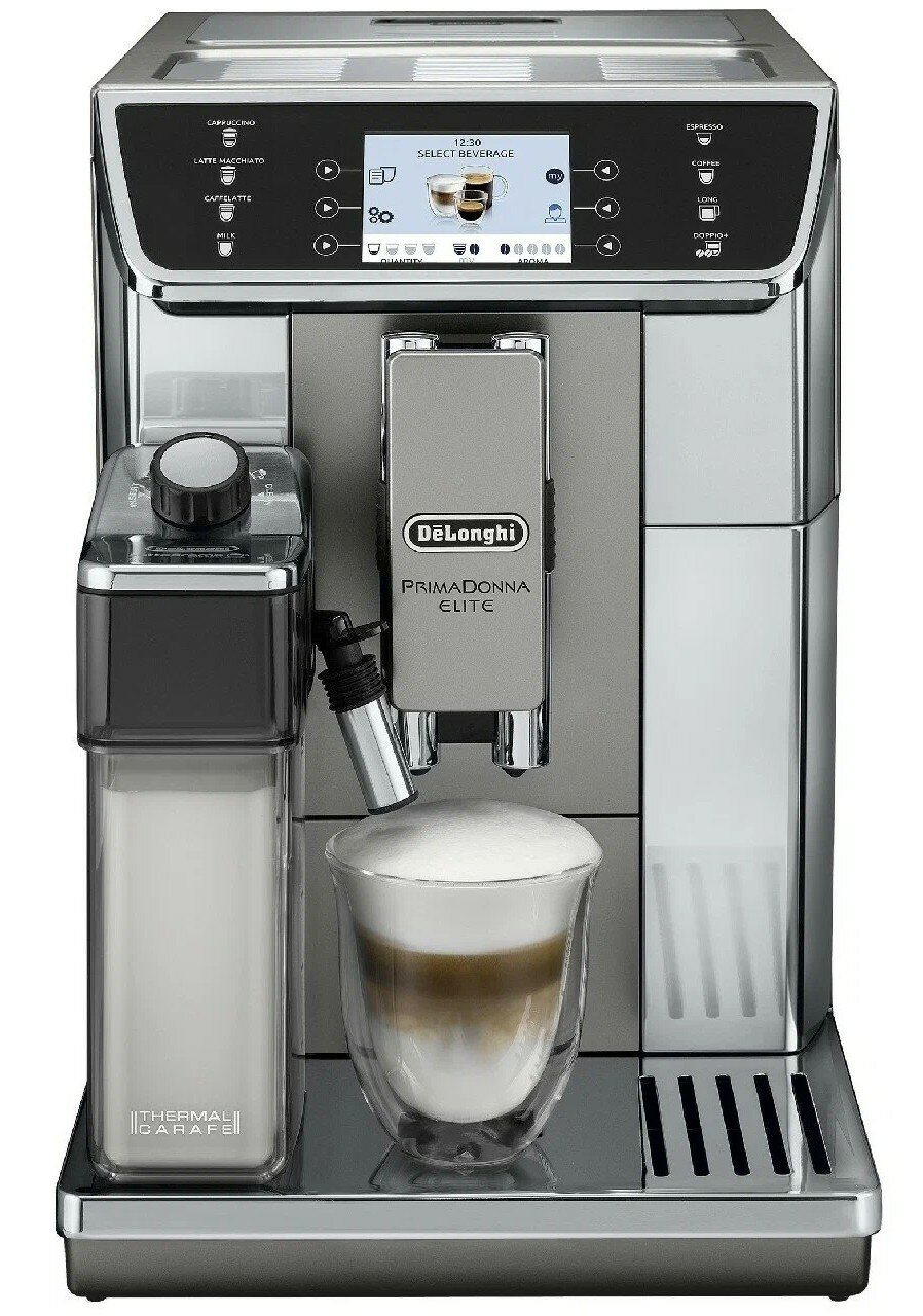 Кофемашина De'Longhi PrimaDonna Elite ECAM 650.55. MS, металл/черный