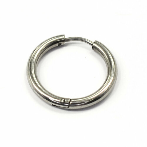 Серьги одиночные , размер/диаметр 18 мм, серебряный серьги одиночные размер диаметр 7 мм серебряный