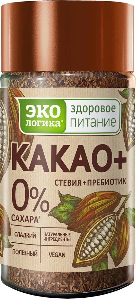 Какао-напиток Экологика 2 шт*125 г, растворимый