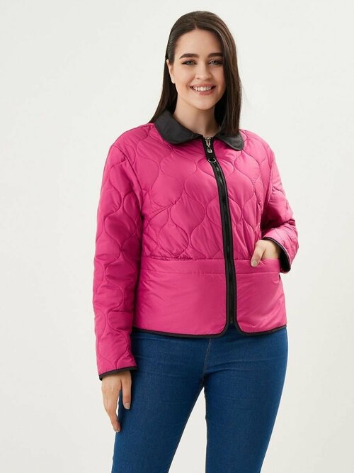 Куртка-рубашка  NELIY VINCERE, размер 52, розовый