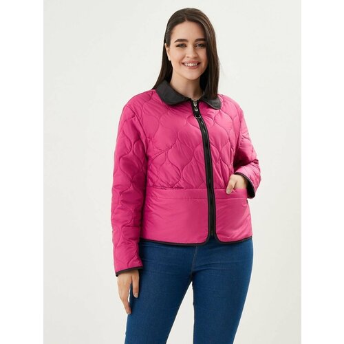 Куртка-рубашка NELIY VINCERE, размер 48, розовый