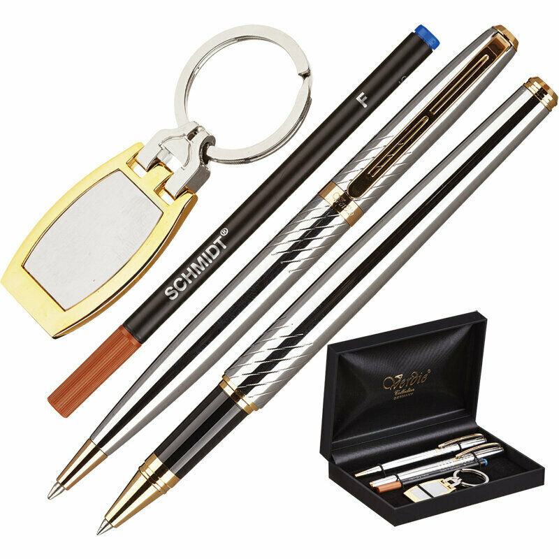 Набор письменных принадлежностей Verdie Ve-53 (шариковая ручка, роллер, брелок), 91714