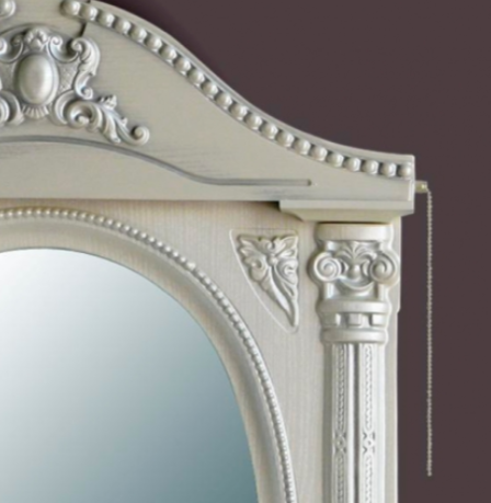 Зеркало Атолл Наполеон 175 патина серебро - фотография № 2