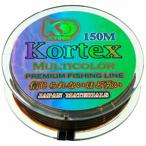 фото Леска kyoda kortex multycolor d-0,60 мм l-150 м разноцветная разрывная нагрузка 16,50 кг 6 шт/упак