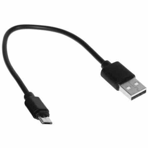 Кабель круглый FinePower micro USB - USB черный 0.2 м