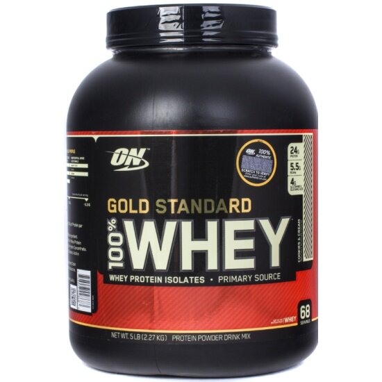 Протеин Optimum Nutrition Whey protein Gold standard 4.65lb - Cookies & Cream