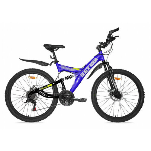 Горный велосипед BLACK AQUA 26" Mount 1682 D (синий-черный)