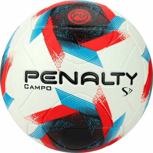 фото Мяч футбольный penalty bola campo s11 r2 xxiii, 5213461610-u, pu, термосшивка, бел-красн-синий
